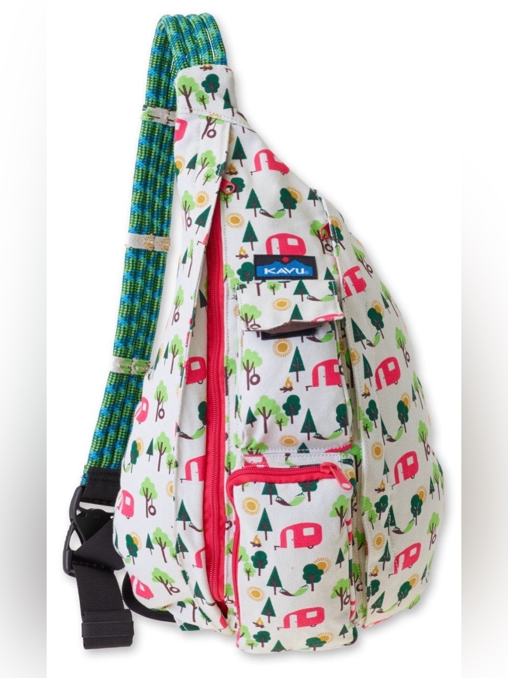 KAVU Original Rope Bag - Compact Lightweight Crossbody - Campsite
